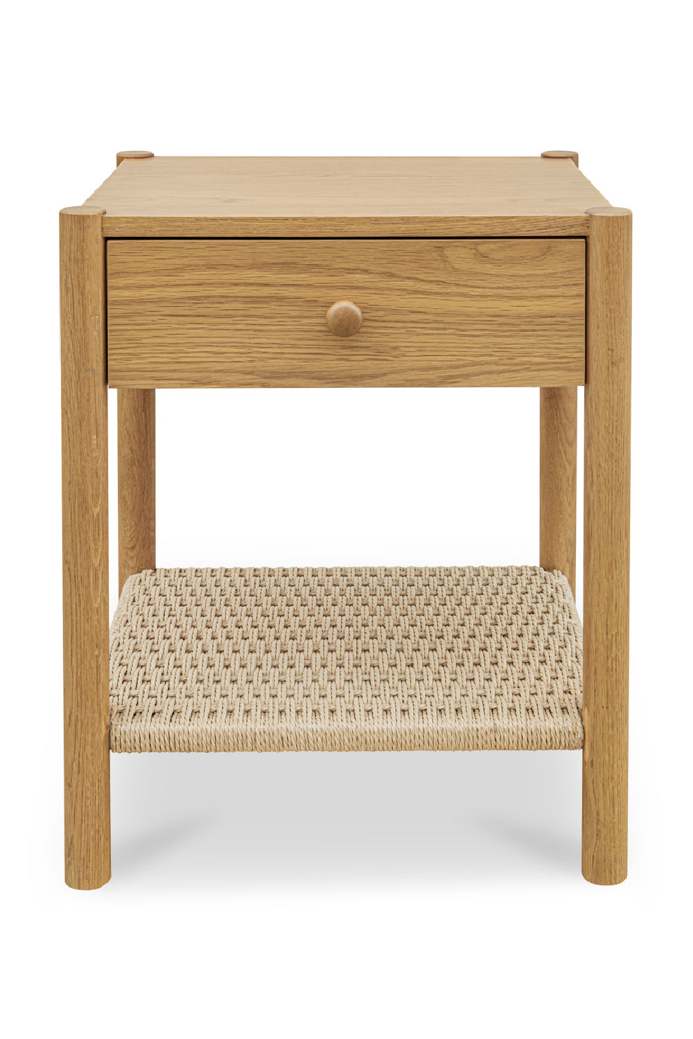 Woven Rope Accent Nightstand | Novi Living Millie | Oroa.com