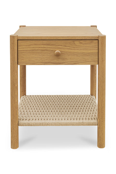 Modern European furniture - Woven Rope Accent Nightstand - www.oroa.com