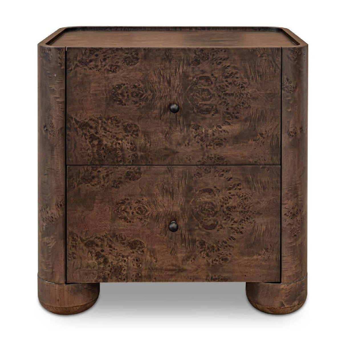 Modern European furniture - Solid Oak 2-Drawer Nightstand - www.oroa.com