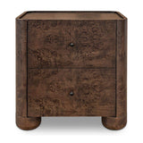 Modern European furniture - Solid Oak 2-Drawer Nightstand - www.oroa.com