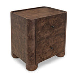 Modern European furniture - Solid Oak 2-Drawer Nightstand - www.oroa.com