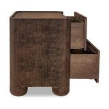 Modern European furniture - Solid Oak 2-Drawer Nightstand - www.oroa.com