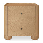 Modern European furniture - Solid Oak 2-Drawer Nightstand - www.oroa.com