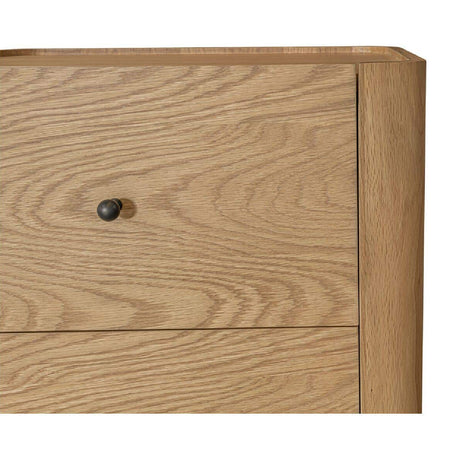 Modern European furniture - Solid Oak 2-Drawer Nightstand - www.oroa.com