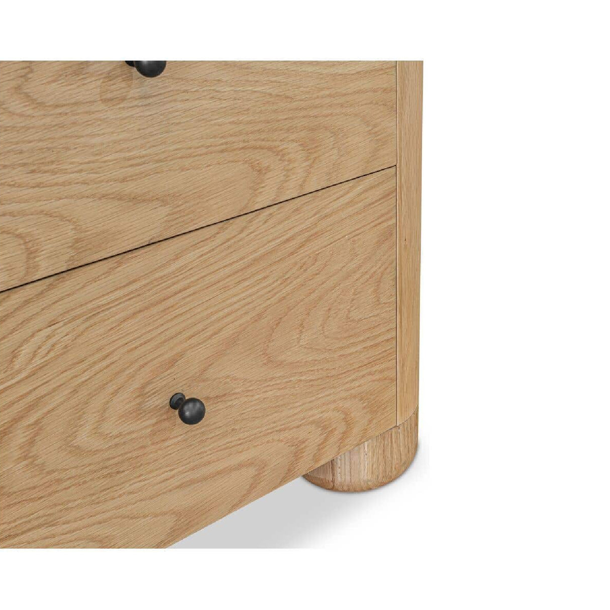 Modern European furniture - Solid Oak 2-Drawer Nightstand - www.oroa.com