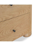 Modern European furniture - Solid Oak 2-Drawer Nightstand - www.oroa.com