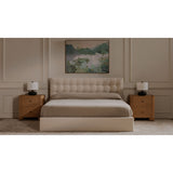 Modern European furniture - Solid Oak 2-Drawer Nightstand - www.oroa.com