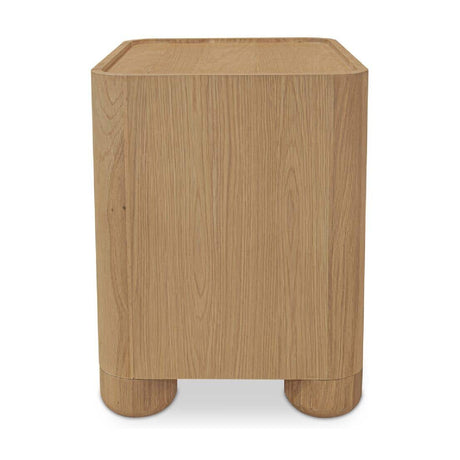 Modern European furniture - Solid Oak 2-Drawer Nightstand - www.oroa.com