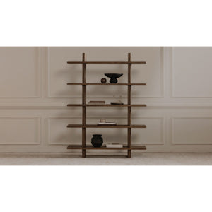 Modern Oak Display Bookcase | Novi Living Casey