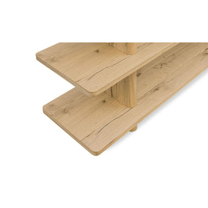 Modern Oak Display Bookcase | Novi Living Casey