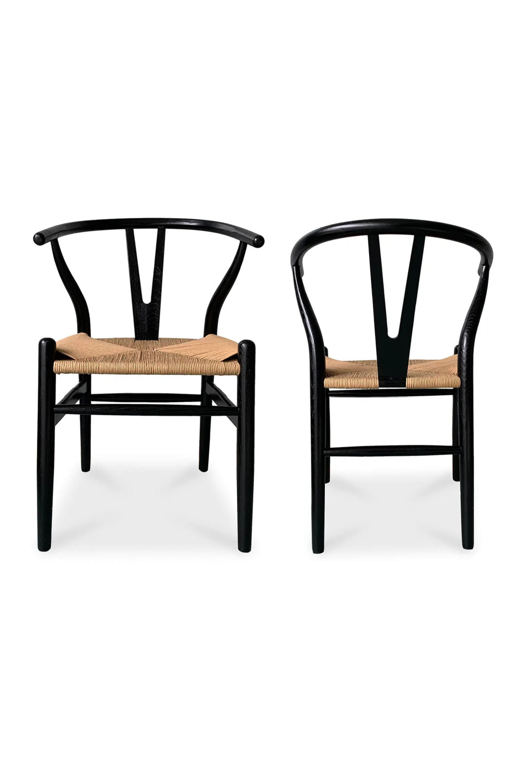 Modern European furniture - Black Elm Dining Chair Set (2) - www.oroa.com