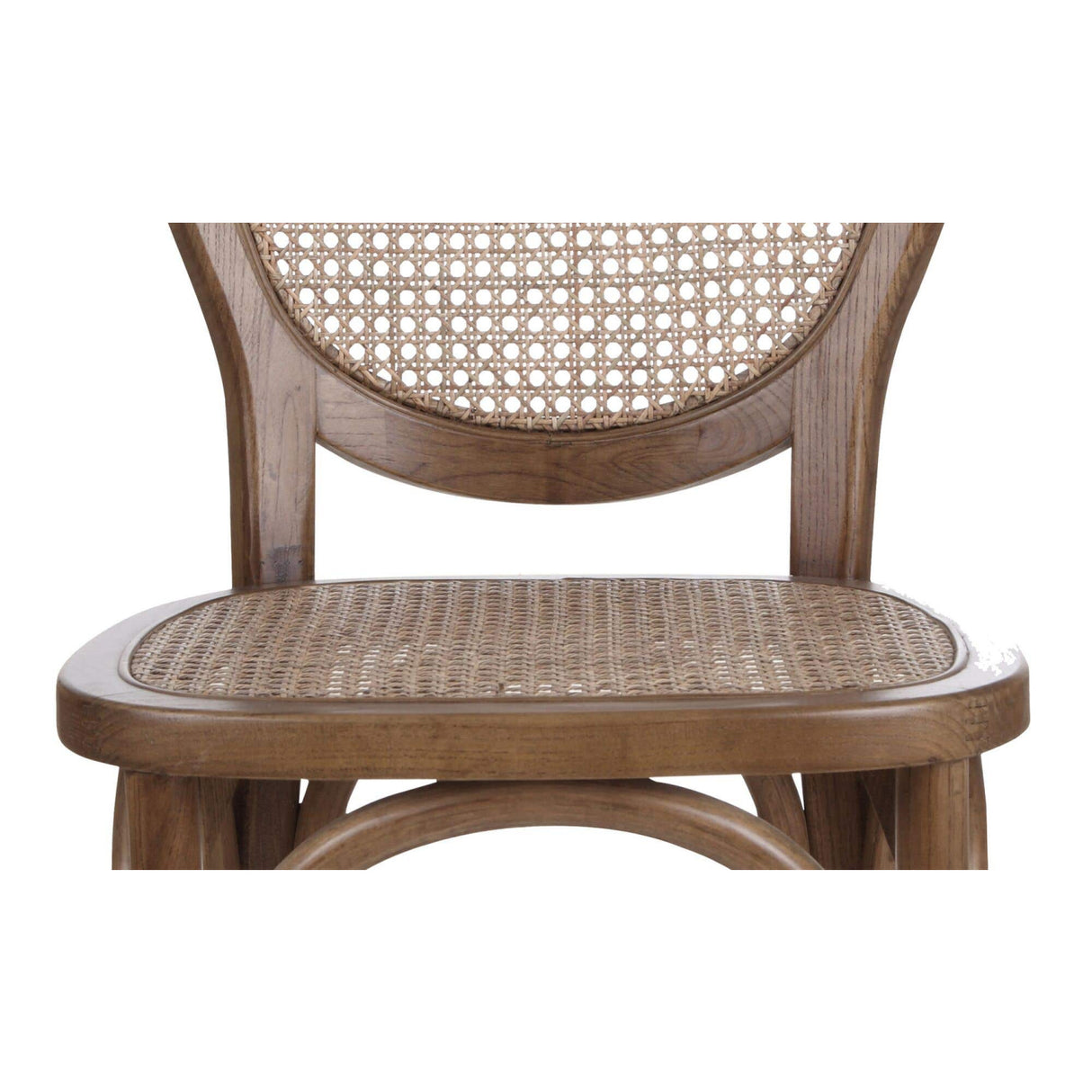 Modern European furniture - Round-Back Rattan Dining Chairs (2) - www.oroa.com