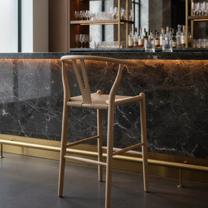 Modern European furniture - Natural Elm Counter Stool - www.oroa.com