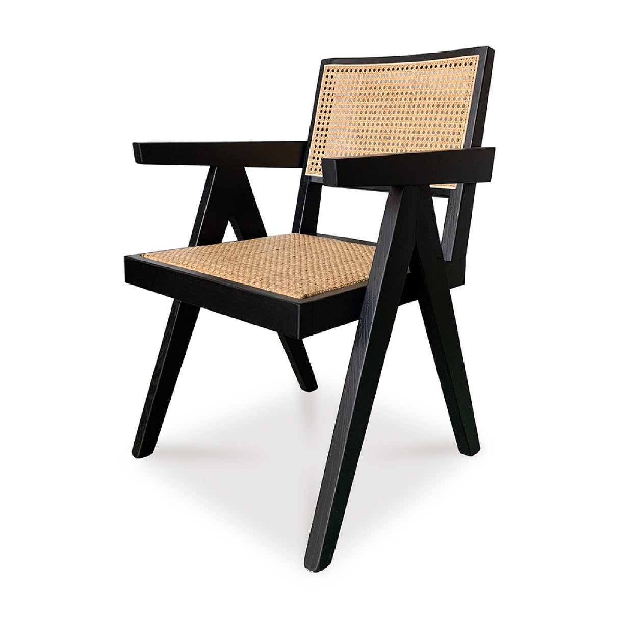 Modern European furniture - Rattan Mid-Century Dining Chairs (2) - www.oroa.com