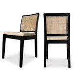 Modern European furniture - Rattan-Back Dining Chair Set (2) - www.oroa.com