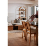 Modern European furniture - Rattan-Back Dining Chair Set (2) - www.oroa.com