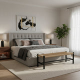 Modern European furniture - Woven Fibers Bench - www.oroa.com