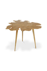 Modern European furniture - Polished Gold Accent Table - www.oroa.com