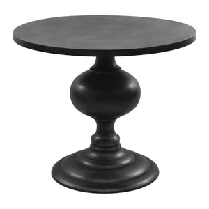 Modern European furniture - Black Aluminum Round Dining Table - www.oroa.com