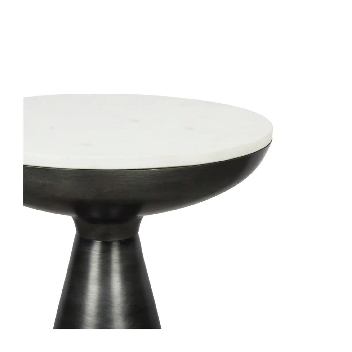 Modern European furniture - Aluminum Base Marble Side Table - www.oroa.com