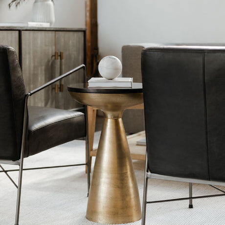 Brass Base Side Table | Novi Living Font