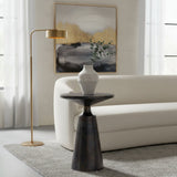 Modern European furniture - Gray Industrial Style Accent Table - www.oroa.com