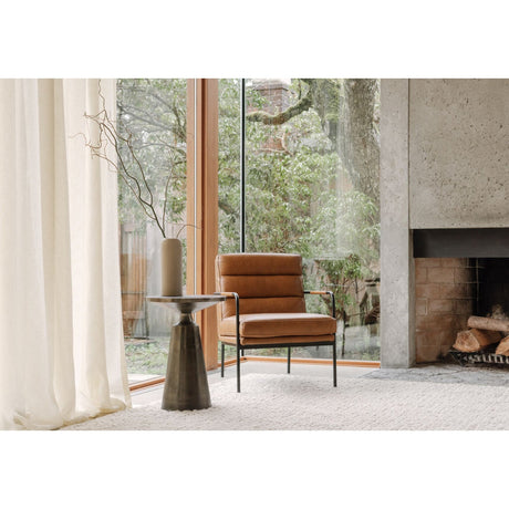 Modern European furniture - Gray Industrial Style Accent Table - www.oroa.com
