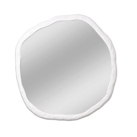 Modern European furniture - Organic-Shaped Aluminum Mirror - www.oroa.com