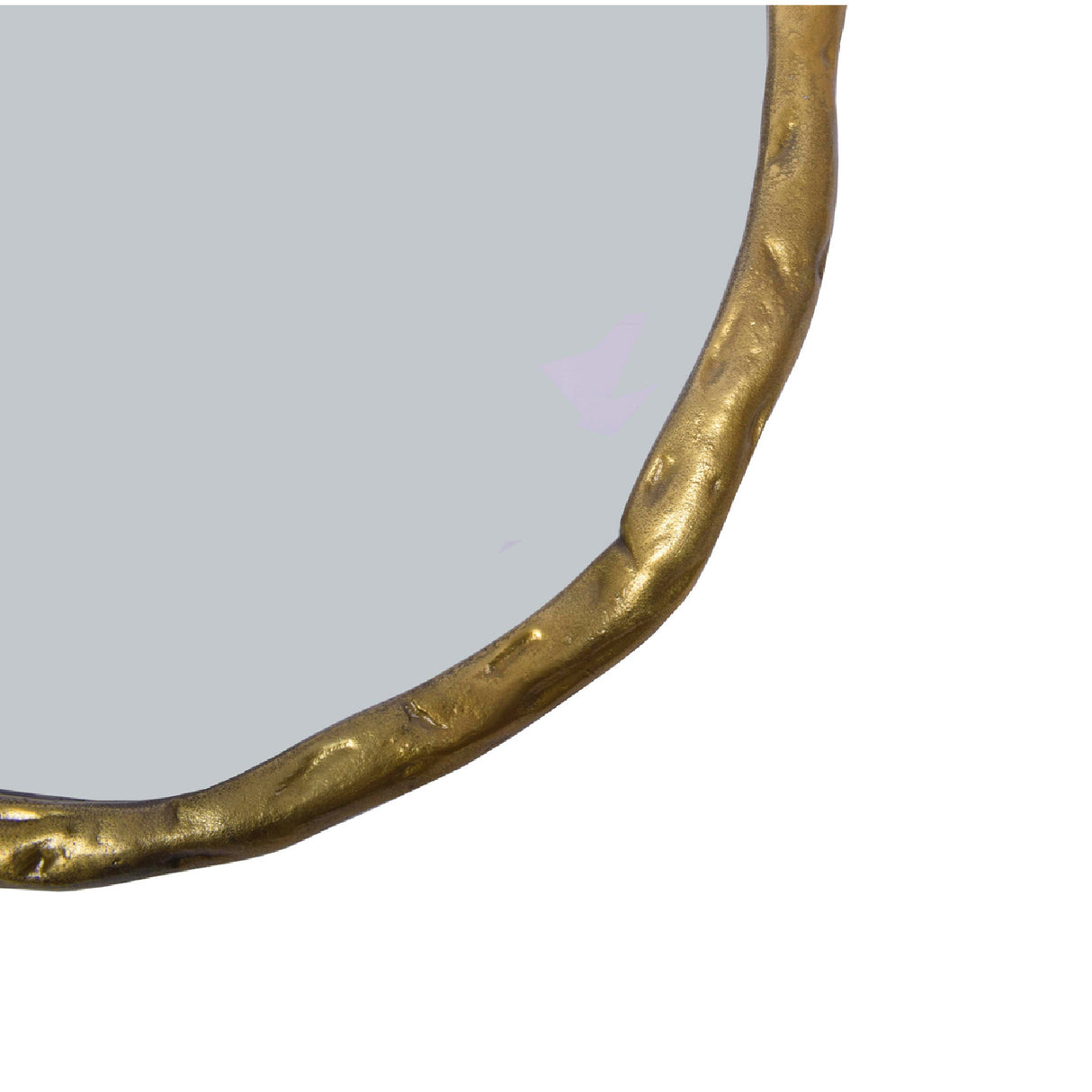 Modern European furniture - Organic-Shaped Aluminum Mirror - www.oroa.com