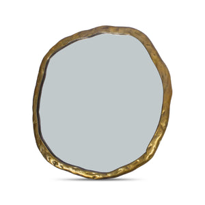 Modern European furniture - Organic-Shaped Aluminum Mirror - www.oroa.com