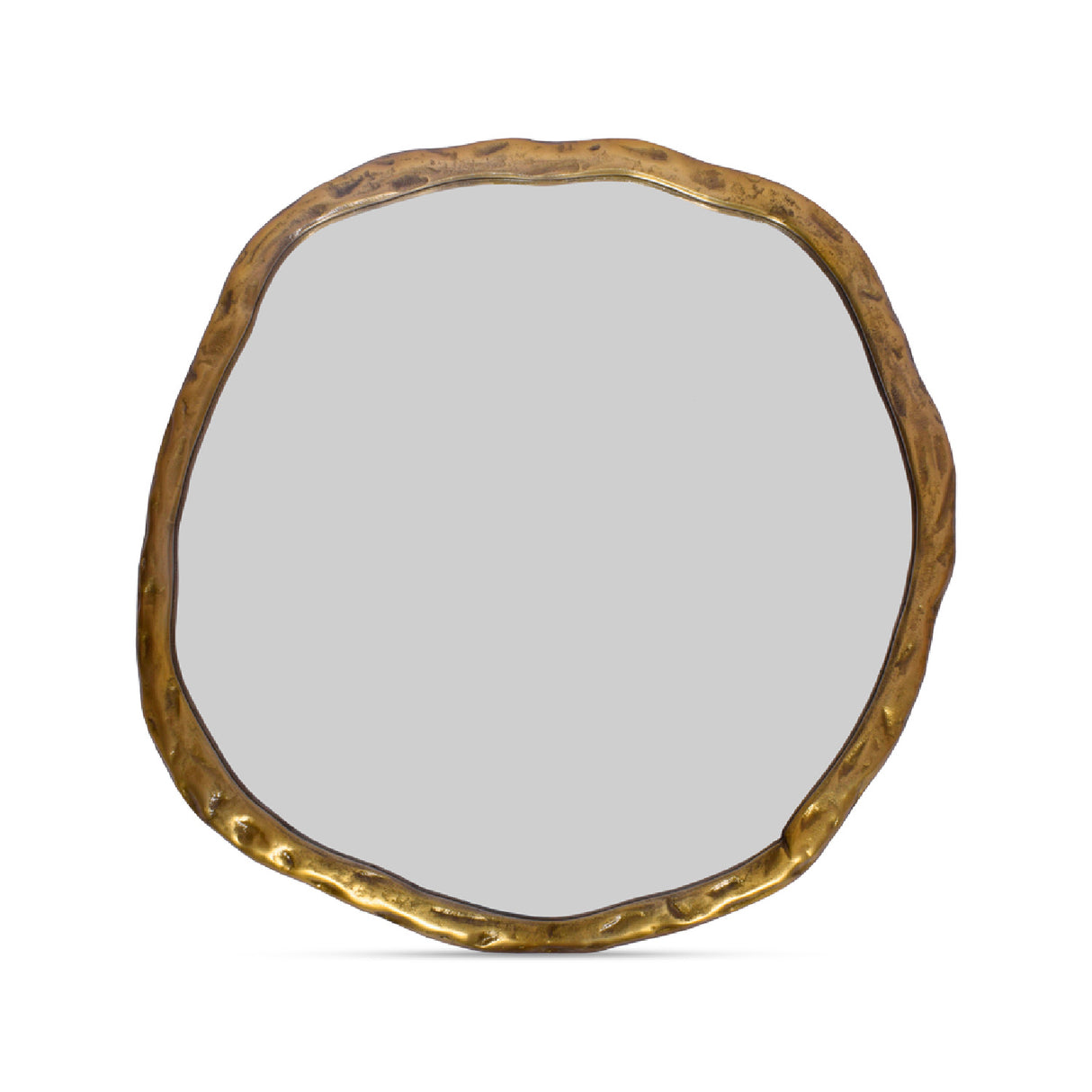 Modern European furniture - Organic-Shaped Aluminum Mirror - www.oroa.com