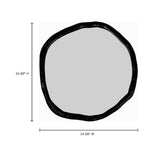 Modern European furniture - Organic-Shaped Aluminum Mirror - www.oroa.com