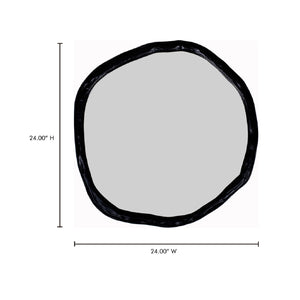 Modern European furniture - Organic-Shaped Aluminum Mirror - www.oroa.com