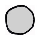 Modern European furniture - Organic-Shaped Aluminum Mirror - www.oroa.com