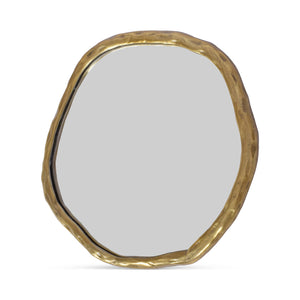 Modern European furniture - Organic-Shaped Aluminum Mirror - www.oroa.com