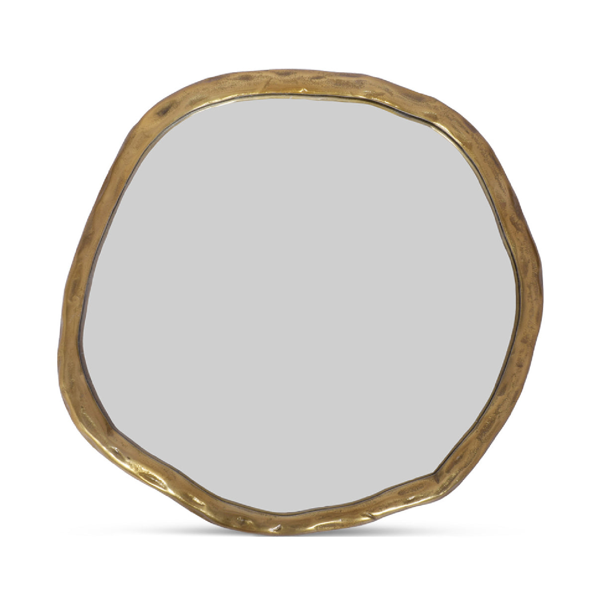 Modern European furniture - Organic-Shaped Aluminum Mirror - www.oroa.com