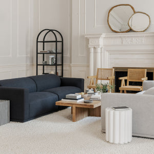 Modern European furniture - Organic-Shaped Aluminum Mirror - www.oroa.com