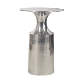 Modern European furniture - Metallic Collumn-Base Accent Table - www.oroa.com