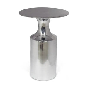 Metallic Collumn-Base Accent Table | Novi Living Rassa | Oroa.com