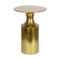 Modern European furniture - Metallic Collumn-Base Accent Table - www.oroa.com