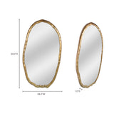 Modern European furniture - Aluminum-Framed Organic Mirror - www.oroa.com