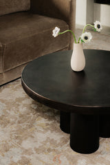 Modern European furniture - Round Black Outdoor Coffee Table - www.oroa.com