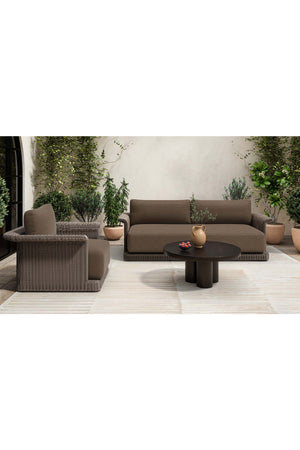 Round Black Outdoor Coffee Table | Novi Living Logan