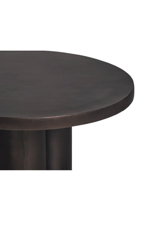 Round Black Outdoor Coffee Table | Novi Living Logan
