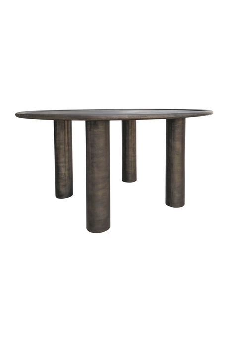 Bronze Round Outdoor Dining Table | Novi Living Deacon | Oroa.com