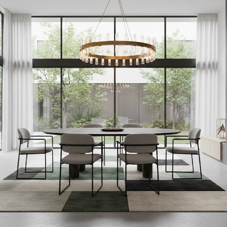 Bronze Round Outdoor Dining Table | Novi Living Deacon | Oroa.com