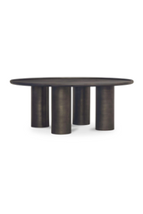 Modern European furniture - Bronze Round Outdoor Coffee Table - www.oroa.com