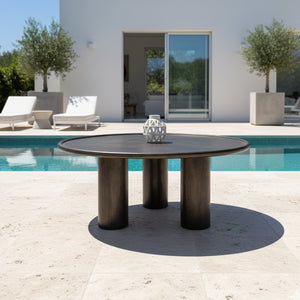 Bronze Round Outdoor Coffee Table | Novi Living Deacon | Oroa.com