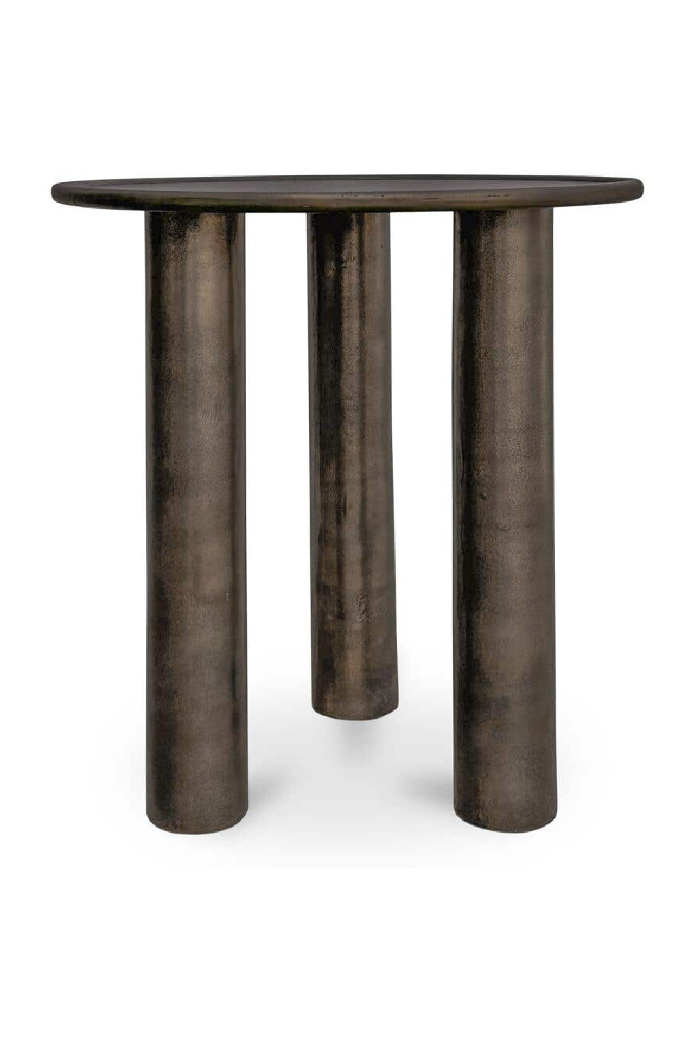 Bronze Round Outdoor Side Table | Novi Living Deacon | Oroa.com