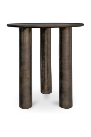 Bronze Round Outdoor Side Table | Novi Living Deacon | Oroa.com